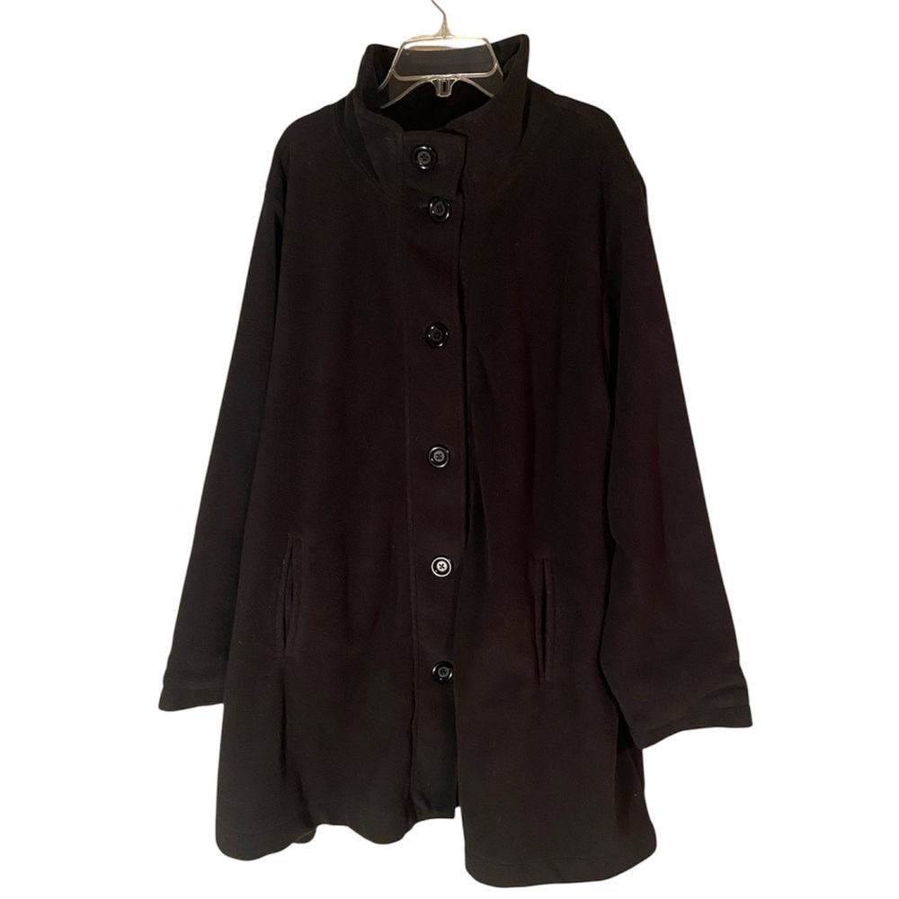 Woman Within Black Pea Coat